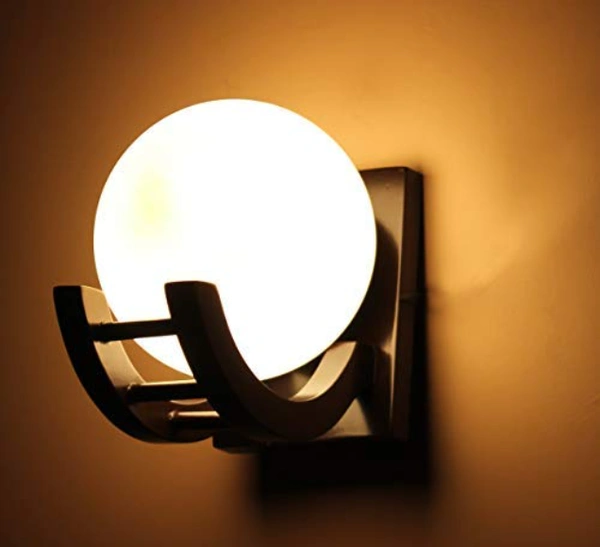 Das-P-WL Imperial Gen-2040 Wall Lamp, Brown - WOODEN, BROWN, WHITE, NA